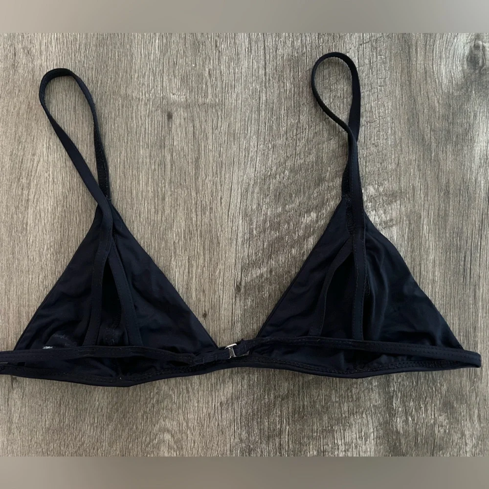 Frankie’s Bikinis Black Triangle Bikini Top